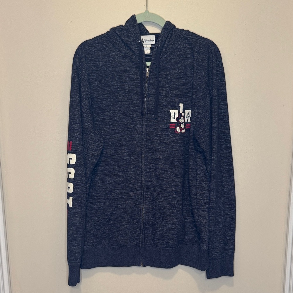 Disney Charcoal Hoodie with Mickey Mouse Patch